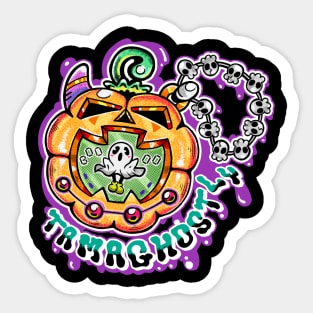 Halloween - Spooky pet - tamaghostly Sticker